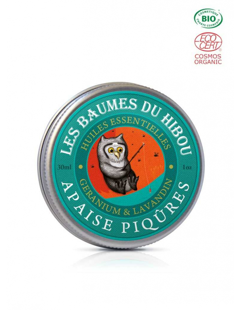 BAUME DU HIBOU certifié BIO - Apaise piqûres