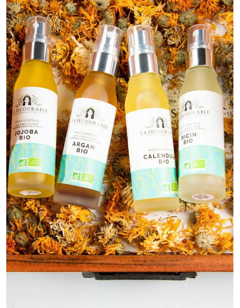 Huile Végétale Bio ricin première pression à froid La Secourable Huile Végétale Bio ricin première pression à froid La Secourable