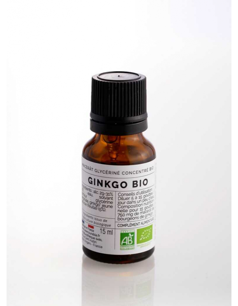 MACERAT GLYCERINE certifié BIO - Ginkgo