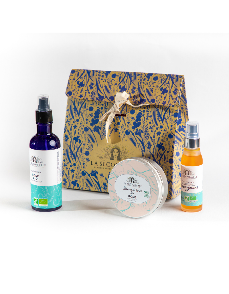 Coffret beauté bio et naturel visage et corps autour de la rose