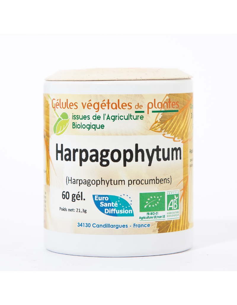 Harpagophytum - Gélules végétales de plantes certifiées BIO