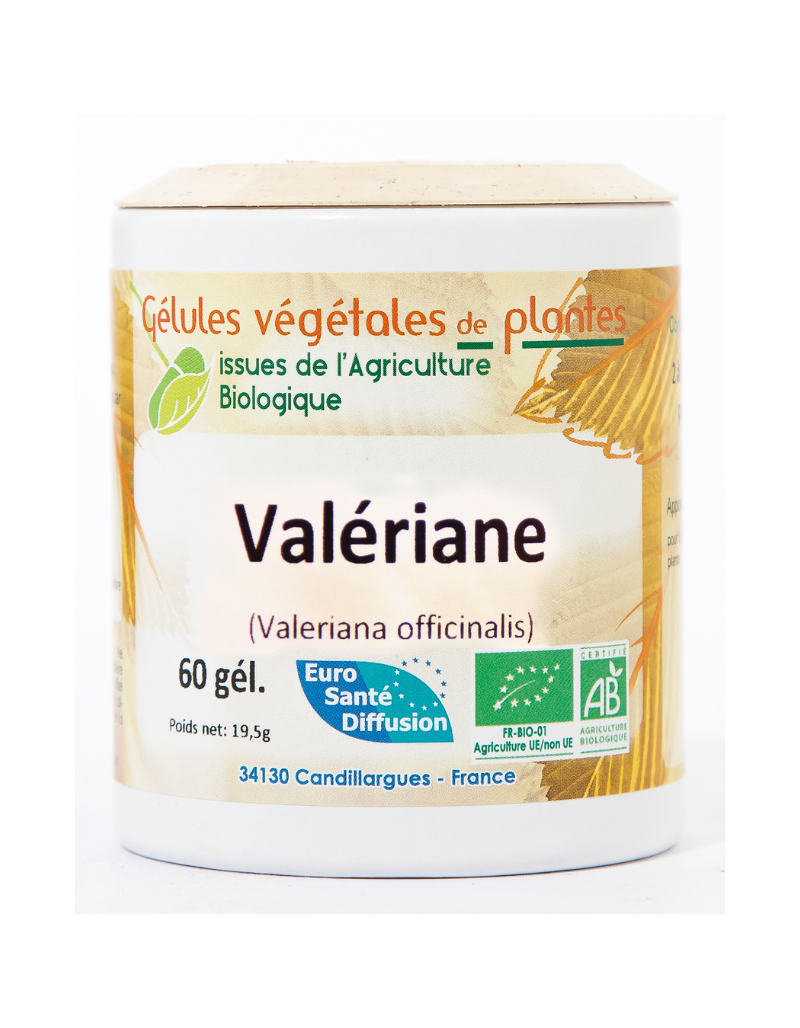 Valériane - Gélules végétales de plantes certifiées BIO