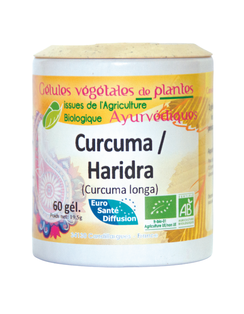 Curcuma Haridra - Gelules végétales de plantes certifiées BIO
