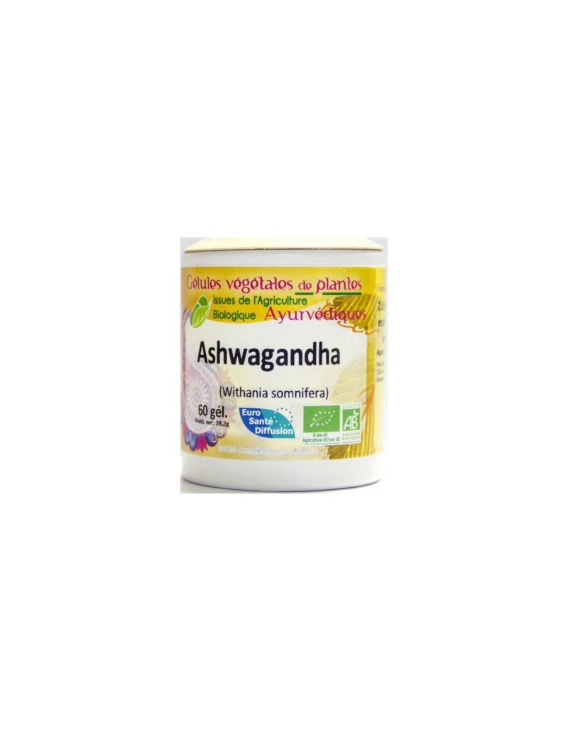 Ashwagandha - Gélules végétales de plantes certifiées BIO