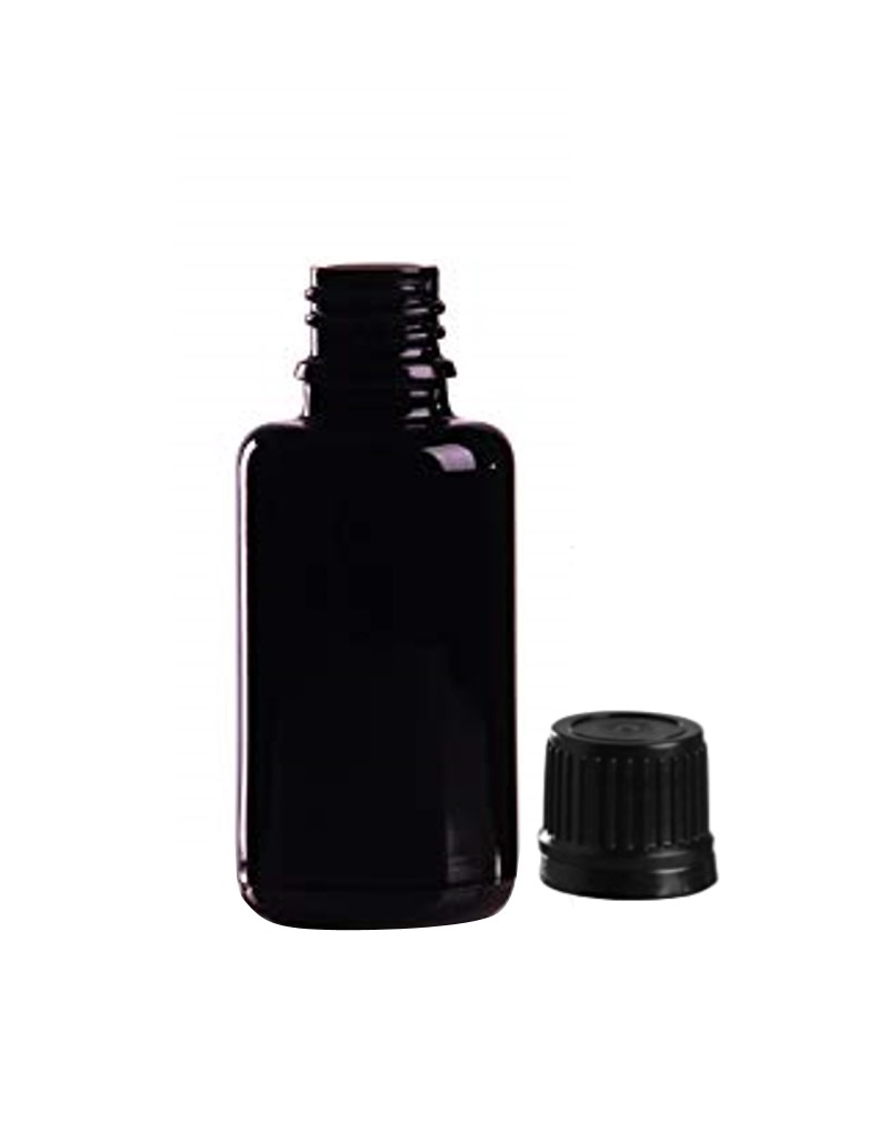 flacon en verre violet